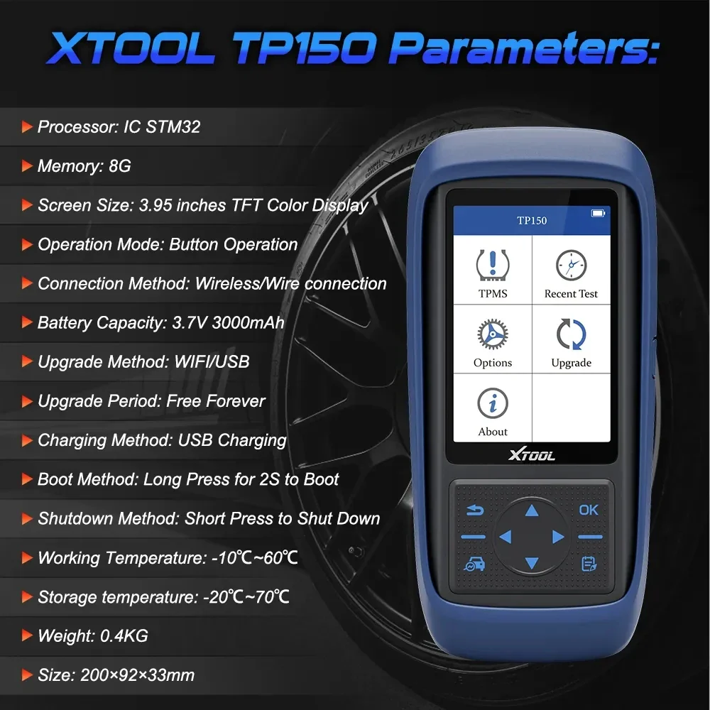 XTOOL TP150 TPMS Programming Tool - Image 8